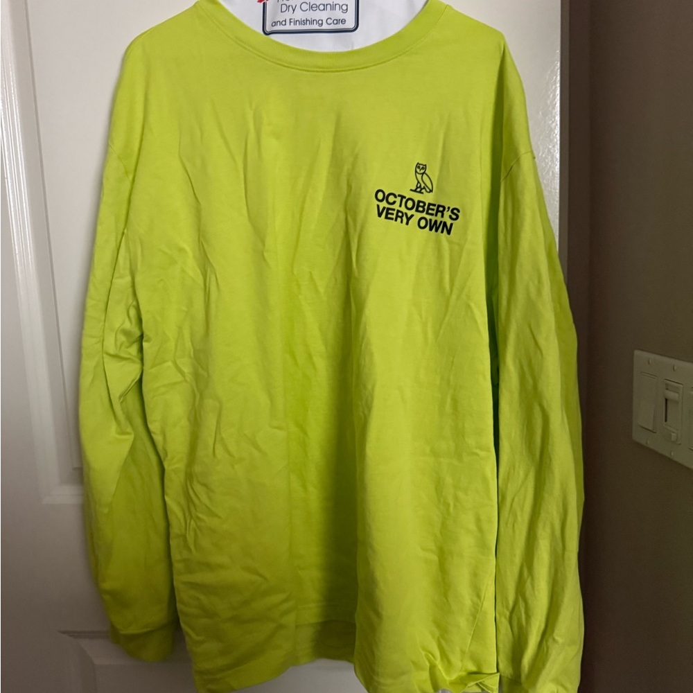 OVO Neon Green Long Sleeve Shirt